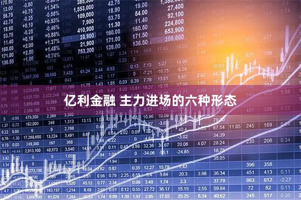 亿利金融 主力进场的六种形态