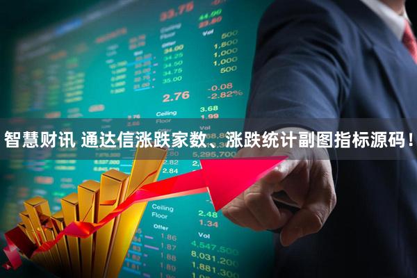智慧财讯 通达信涨跌家数、涨跌统计副图指标源码！