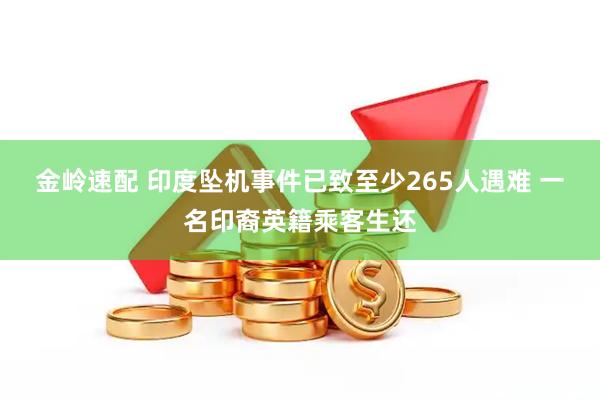 金岭速配 印度坠机事件已致至少265人遇难 一名印裔英籍乘客生还