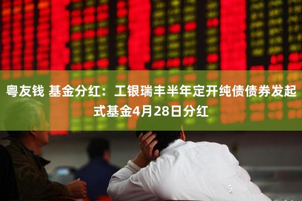 粤友钱 基金分红：工银瑞丰半年定开纯债债券发起式基金4月28日分红